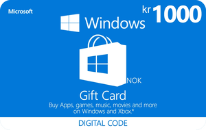 Microsoft Gift Card 1000kr NOK