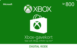Xbox Gift Card 800 NOK