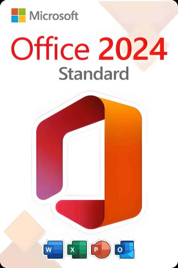 Microsoft Office 2024 Standard Lisens for 3 PC-er