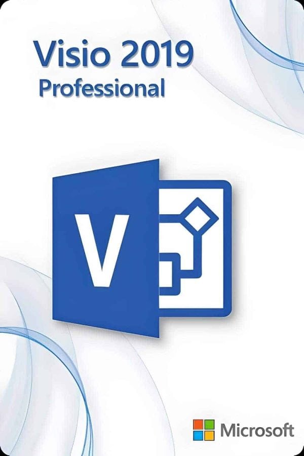 Microsoft Visio 2019 Professional Lisens for 3 PC-er