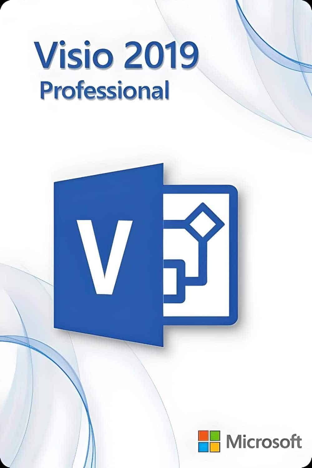 Microsoft Visio 2019 Professional Lisens for 3 PC-er