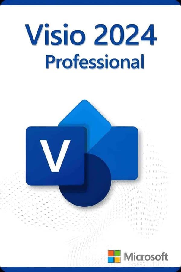 Microsoft Visio 2024 Professional Lisens for 3 PC-er