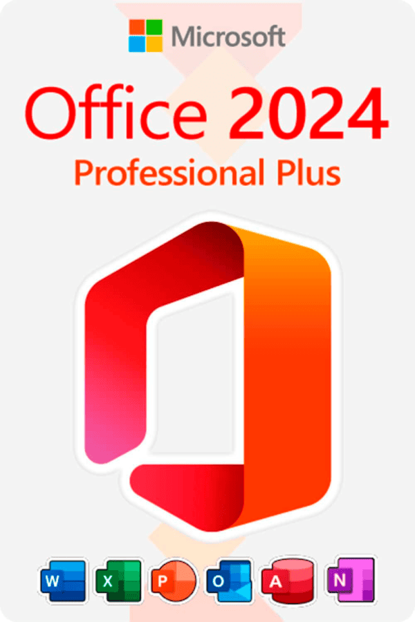 Microsoft Office 2024 Professional Plus Lisens for 3 PC-er